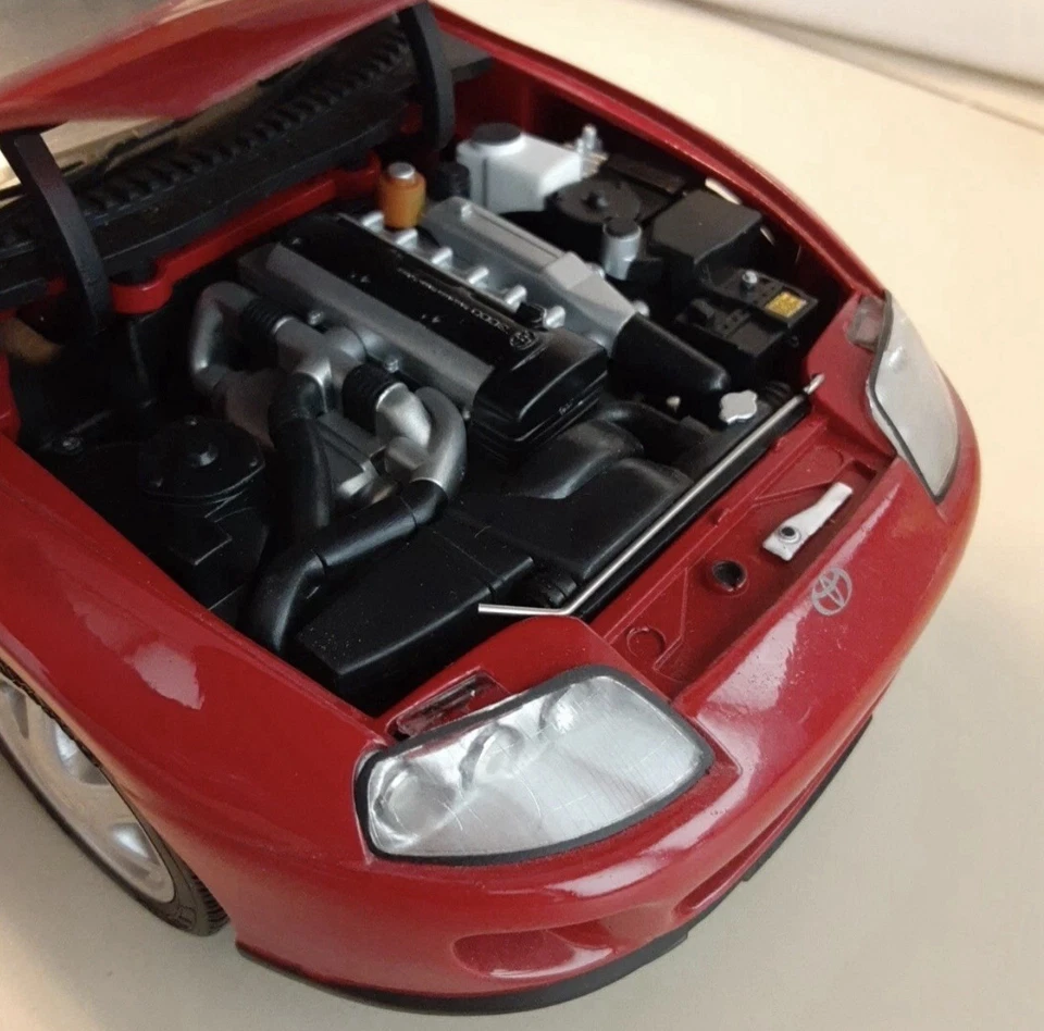 Kyosho 1/18 1993 Toyota Supra A80 Red RHD Japan Specification Diecast - Image 4 of 4