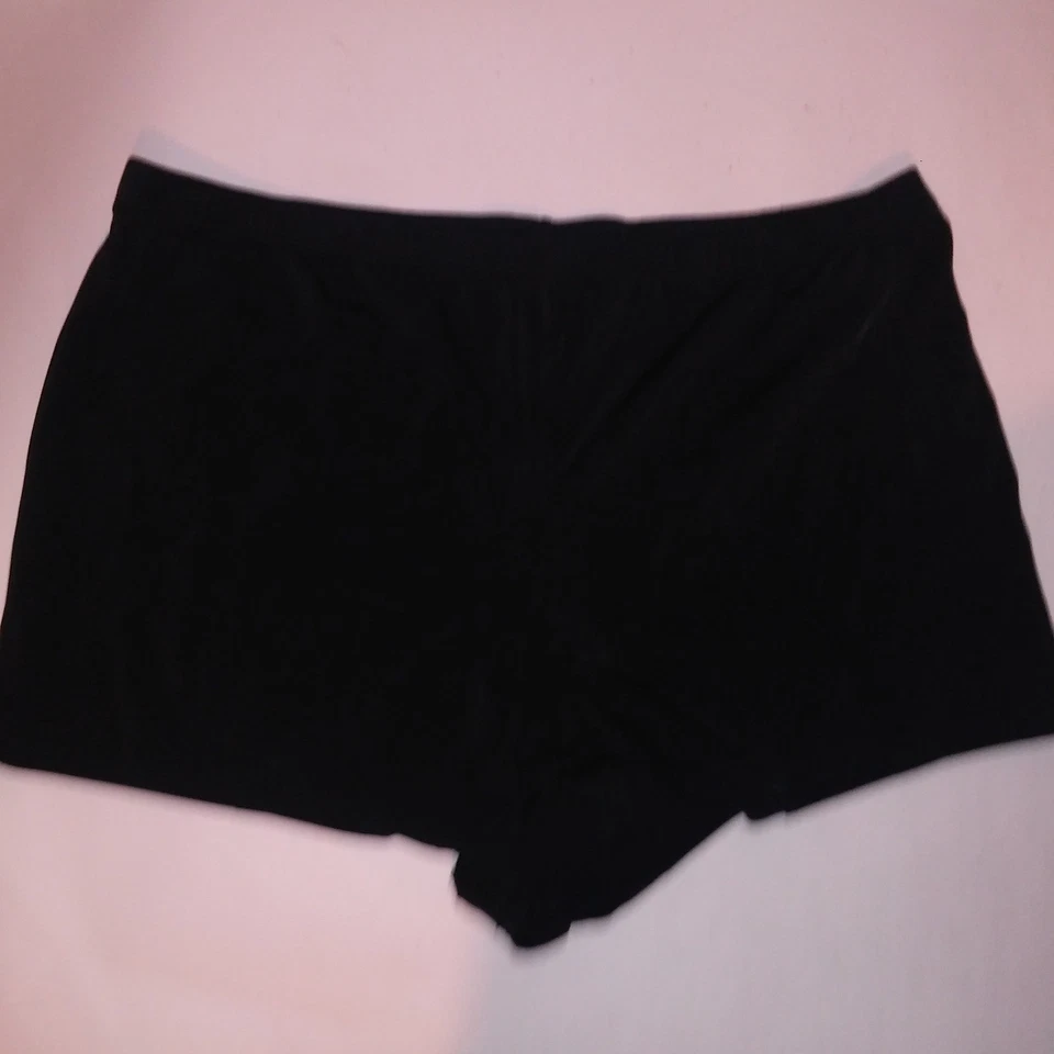 Pantalones Cortos Jaclyn Smith Parte Inferior de Natación 24W Negro Sólido Foto 2 de 4