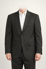 Jos A Bank Mens Blazer Career Suit Single Breasted 42 R Gray Wool Cashmere Blend