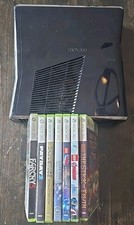 Microsoft Xbox 360 S Console 250GB HD 7 Games Far Cry Lego Injustice Works READ