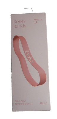 Bala Booty Bands Blush Pink 5 pack with zipper case NEW