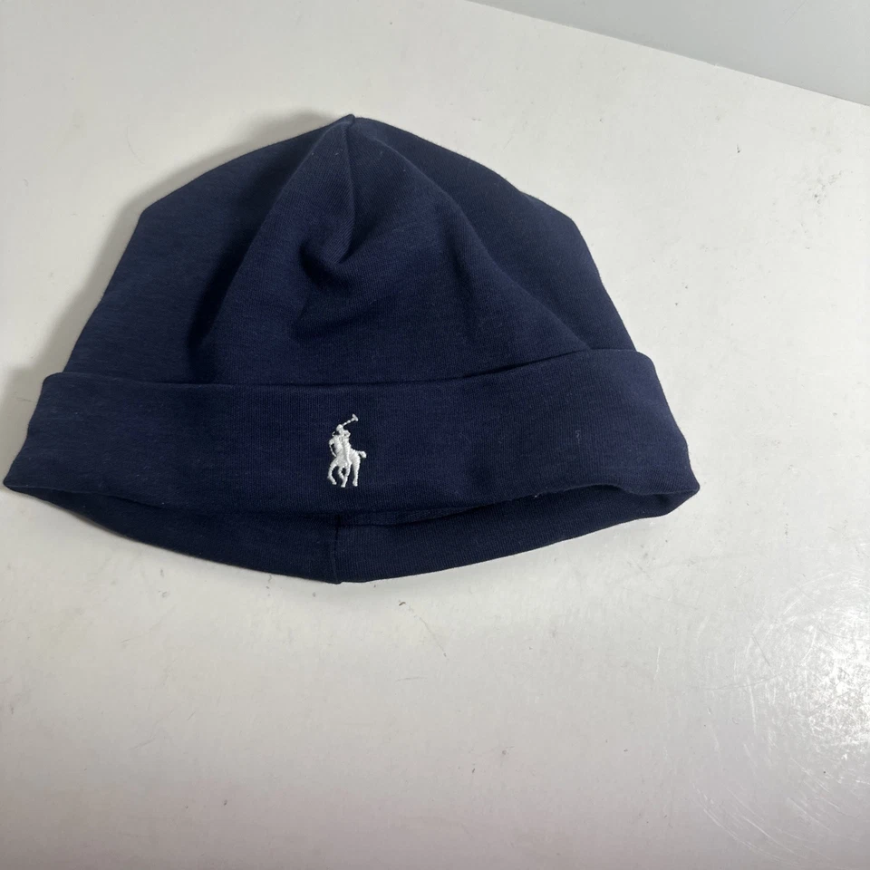 Sombrero de algodón Ralph Lauren bebé niño talla única 0-6 meses blanco azul Foto 4 de 4