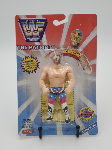 VINTAGE WWF WWE �THE PATRIOT� 1997 JUSTOYS BENDEMS...