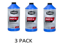 3 PACK Super Tech DOT 4 Brake Fluid, Motor Vehicle, 32 fl oz 0.34 per gallon