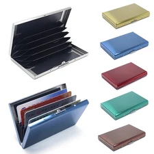 Steel Smart Credit Card Case Wallet RFID Technology Protect Business CardHolder✔
