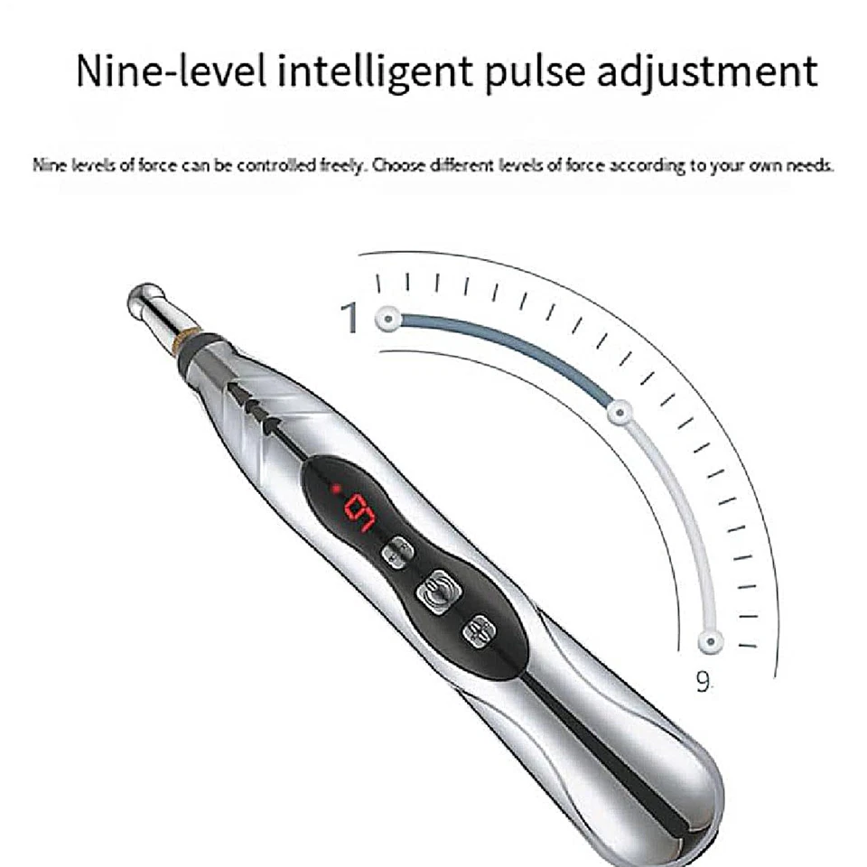 Caneta eletrônica recarregável terapia de acupuntura massagem meridiana energia cura - Imagem 3 de 4