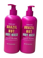 Original 2-Pack Trader Joe's Brazil Nut Body Wash 16oz Coconut Oil Shea Butter