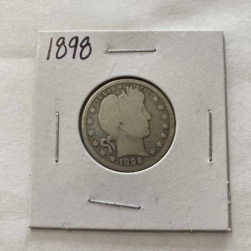 Photo of a 1898-P Barber Quarter from an eBay listing that sold on Jul 22, 2026