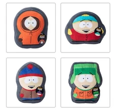 Set of South Park™ Character Shaped Throw Pillows - Kyle, Cartman, Kenny & Stan