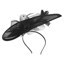 Veil Fascinator Hat: Women Fascinator Headband With Mesh And Plume Veil -
