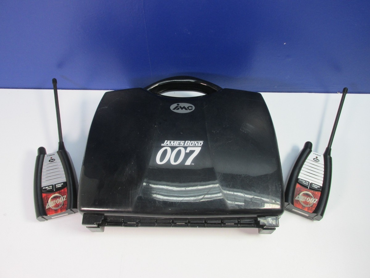 vintage 007 JAMES BOND BASE STATION BRIEFCASE walkie talkie secret