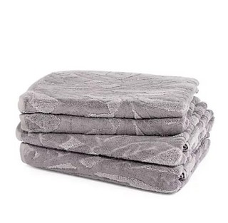 NACHTIGALL Handtuch Set 4tlg. 50x100cm & 70x140cm. Grau