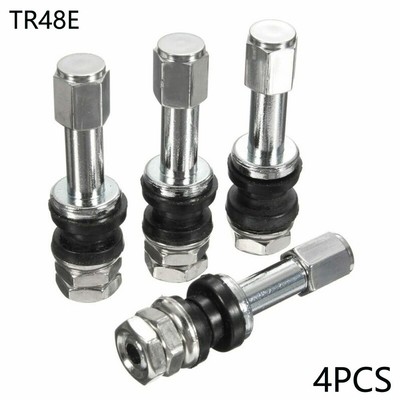 Metall gerade Öffnung Ventilschaftkappe TR48E Boltin Tubeless Rad (4er Pack)