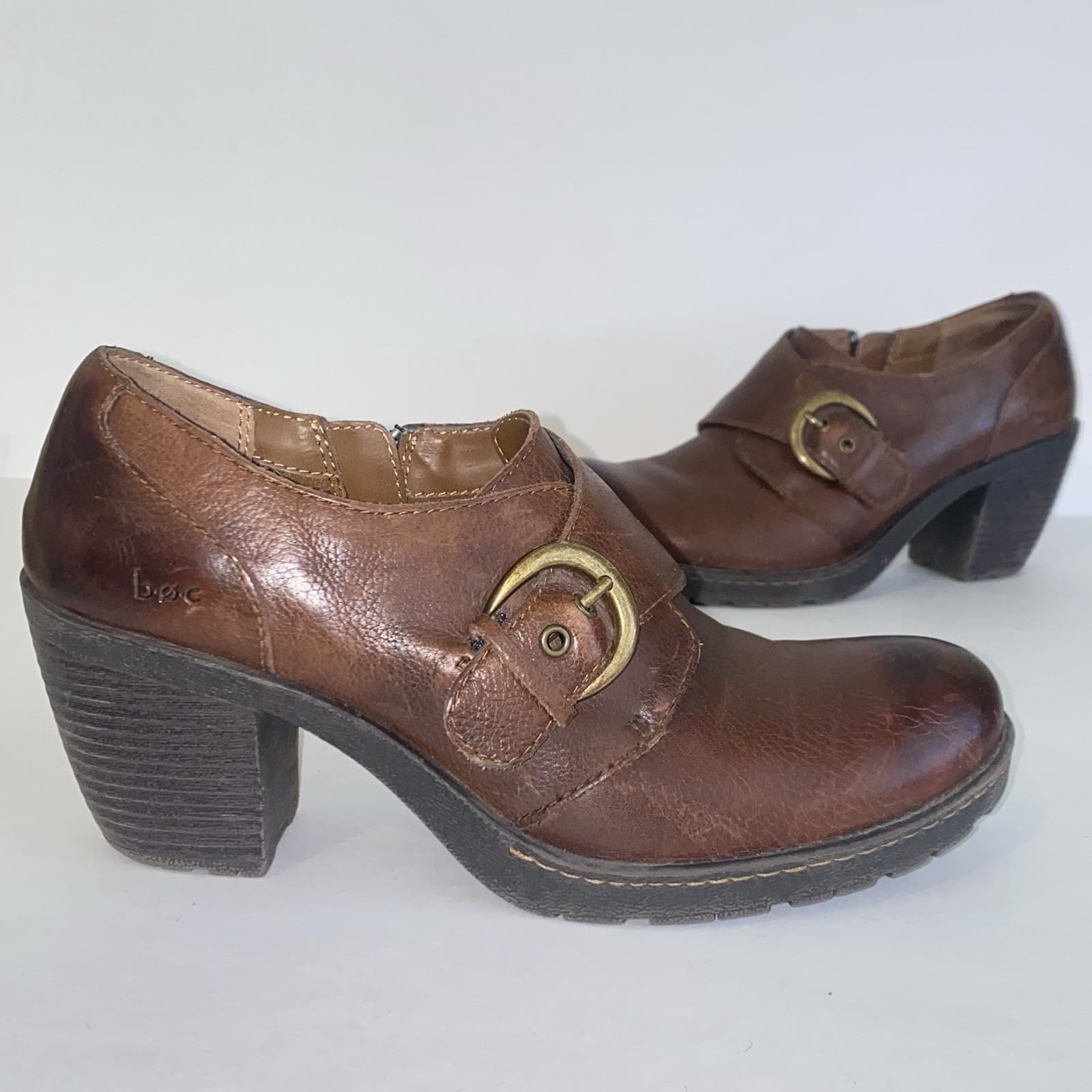 SAOLA BOC Born Concepts scarpe stivaletti donna suola a strappo in pelle marrone taglia 9 5 M
