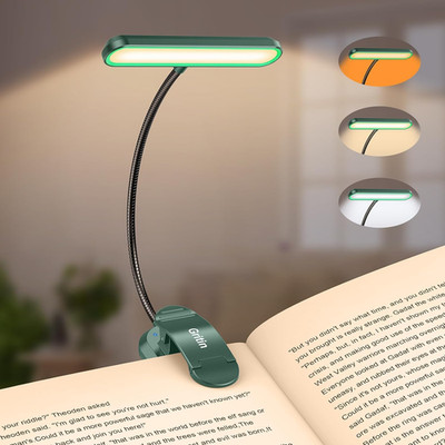 Rechargeable Book Light for Reading in Bed with 19 LED &Memory Function-Eye Cari
