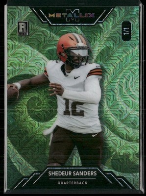 2025 Wild Card Metallix RAINBOW Foil Board #WMF-SS Shadeur Sanders ROOKIE RC 1/1