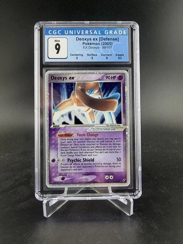 CGC 9 MINT Deoxys ex 99/107 Holo 2005 Pokemon EX Deoxys Pop 29