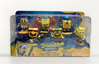 NEW SpongeBob SquarePants Hall Of Fame 6pc Collectible Figure/Cake Topper Set