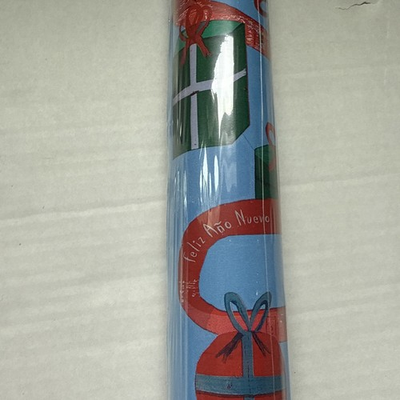 #ad New Target Wondershop John Parts Christmas Gift Wrap 25 Sq Ft Feliz Ano Nuevo $12.95