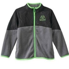 Disney Darth Vader Star Wars Jacket Boys 4 Fleece Zip Up Lightweight Gray