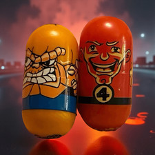 2004 Mighty Beanz 22 The Thing 24 The Human Torch Beans Moose Toy B4