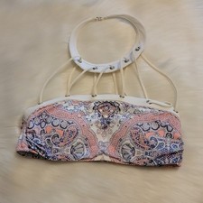 Victoria's Secret Swim Women's Small Lightly Padded High Neck Studs Bikini Top.