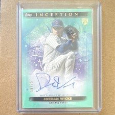 2024 Topps Inception - Emerging Stars Autographs Jordan Wicks #BRES-JW Aqua /75