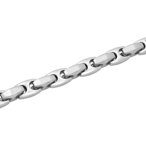 Men's Stainless Steel 9" Mariner Bracelet - Hypoallergenic, Secure Lobster Cl... - Picture 4 of 7