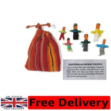 Unique Gift: Guatemalan Worry Dolls - Pack of 6 for
