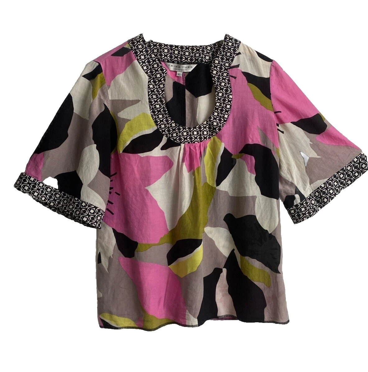 Algodón floral Mujer Trina Turk Tops para mujer