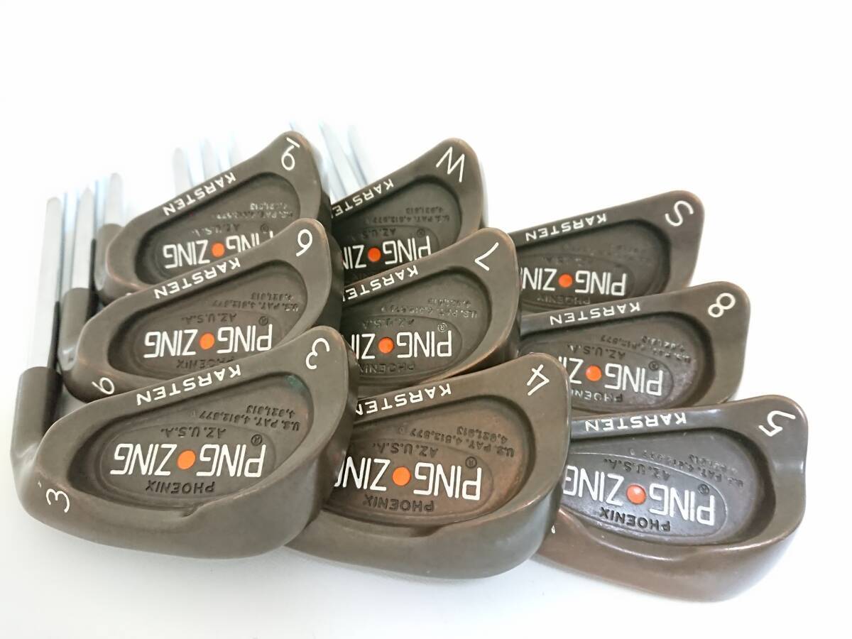 PING Right Handed Iron Set ZING Beryllium Copper 3-9,W,S PING Right Handed Iron Set ZING Beryllium Copper 3-9,W,S