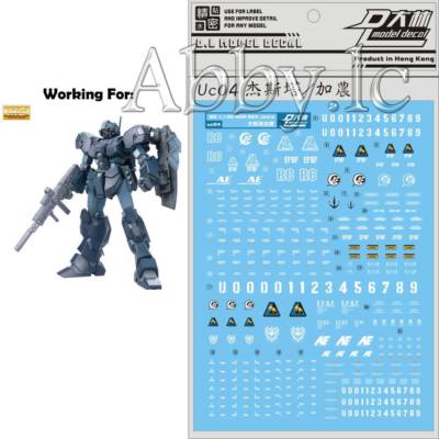 for MG 1/100 RGM-96X Jesta D.L Model Master Water Slide pre-cut Decal Sticker