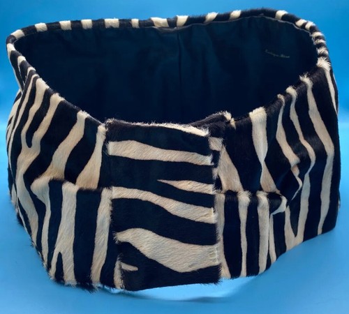 Zebra Animal Print Calf Hair 1980's Wide Belt/Hip by Exolique Reve / Rare Find - 第 5/21 張圖片