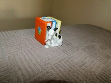 Spotted Mom and Baby Dog Planter Vintage Japan