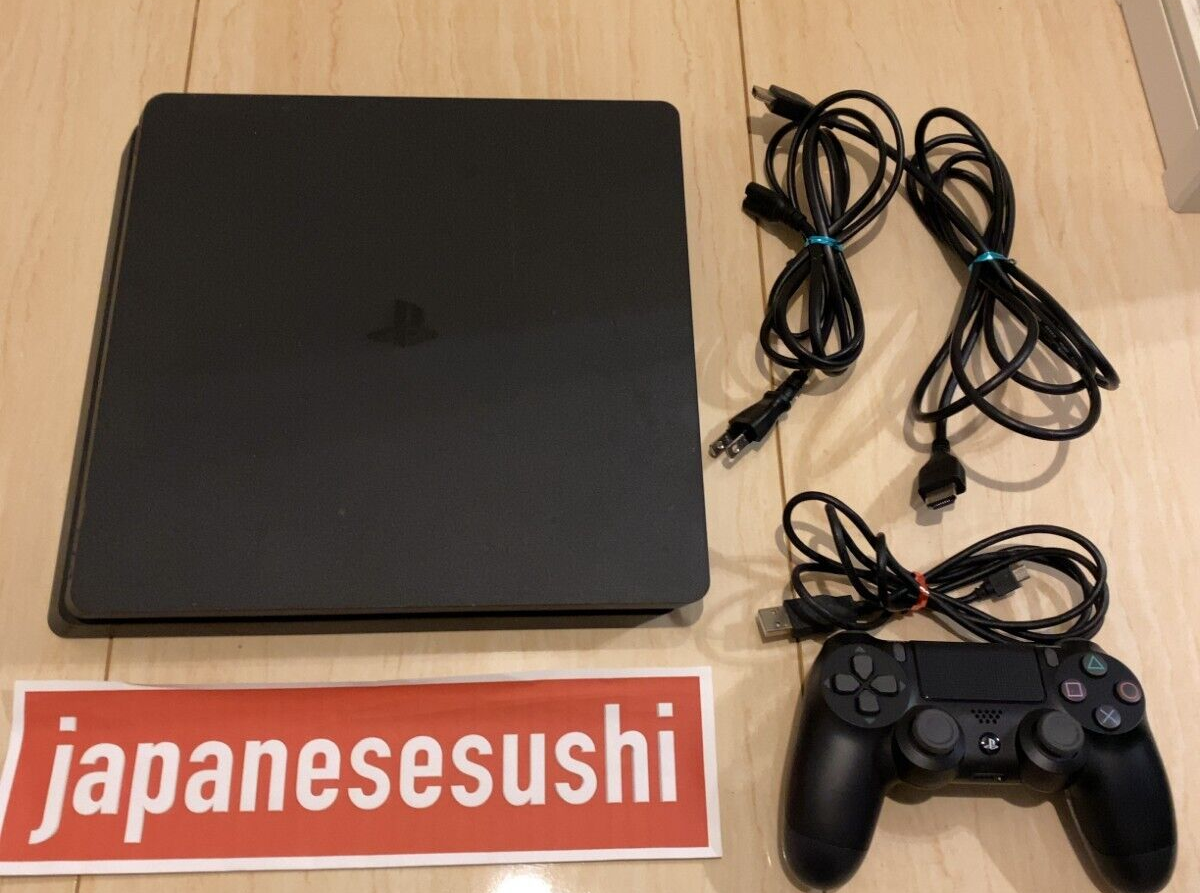 PlayStation4 - yt0722 PS4 slim 500GB BLACK Sony PlayStation 4 PS4 Slim 500GB Console Controller + Grand