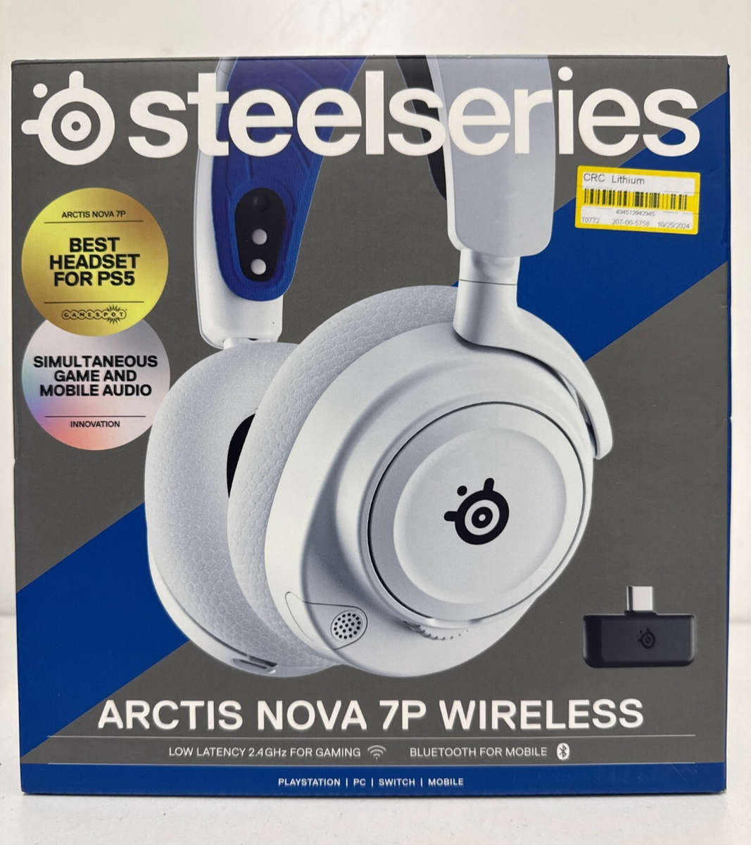 SteelSeries Arctis Nova 7P Wireless Gaming Headset - White
