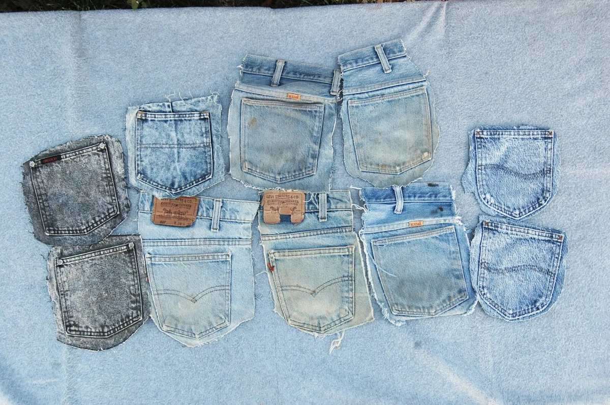 Blue clearance jean pockets