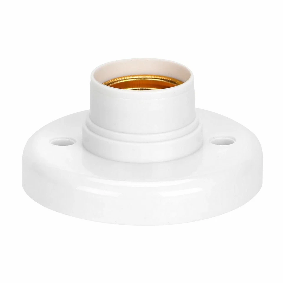 20pack E27 Light Bulb Pendant Lamp Round Fixing Base Holder Screw Cap Socket - Image 2 of 4