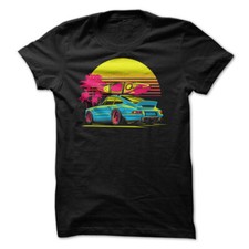 Porsche 911 Vintage Classic German Sports Car Racing Graphic T-shirt