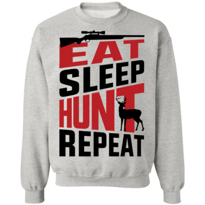 Eat Sleep Hunt Repeat Crewneck Sweatshirt