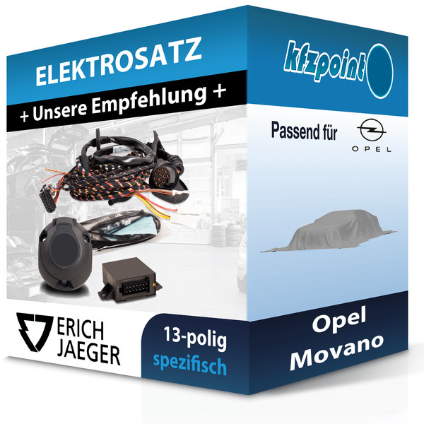 Jaeger E-Satz 13Polig Fahrzeugspezifisch Passend für Opel Movano Elektrosatz-image