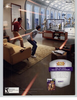 Kinect Star Wars Xbox 360 2012 Print Ad/Poster Authentic Official Promo Art Rare