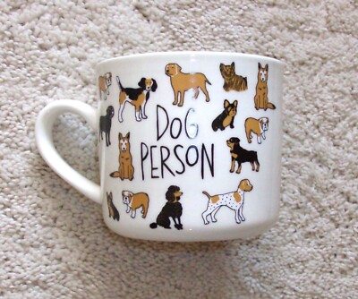 DOG PERSON COFFEE MUG Cup by Opal House 8 - 10 oz Stoneware GREAT GIFT!