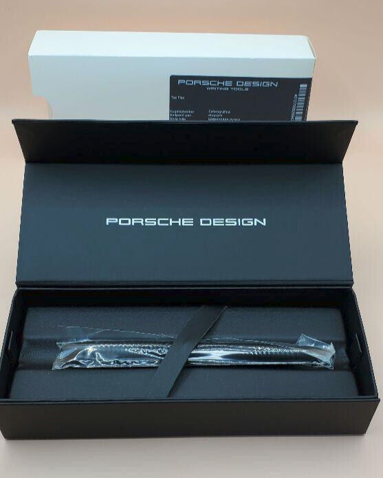 PORSCHE DESIGN Tec Flex P'3110 Matte Black Ballpoint Pen wz/Box
