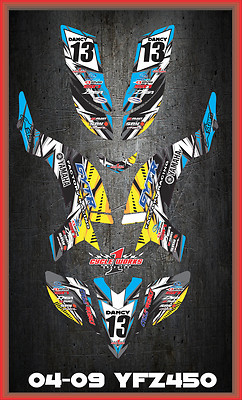 YFZ450 Carburated Yamaha YFZ 450R 04-09  SEMI CUSTOM GRAPHICS KIT TORQit