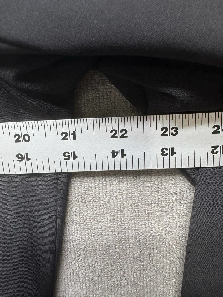 Blazer Lafayette 148 New York para mujer 14 negro frente abierto cuello manga larga Foto 4 de 4