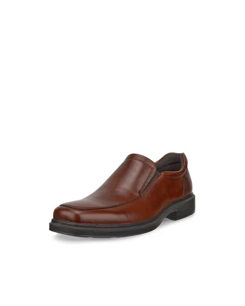 Scarpe slip on ECCO HELSINKI 2 da uomo in pelle cognac taglia UK 10 5 11 45