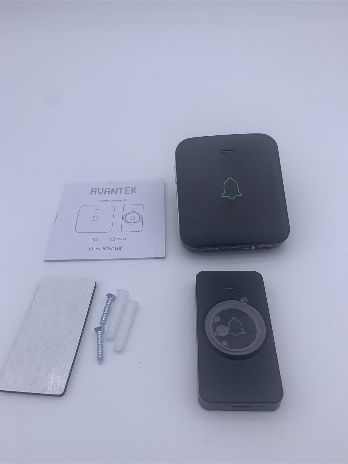 Wireless Door Bell AVANTEK Mini Waterpoof Doorbell Chime Operating at 1000 Fe...