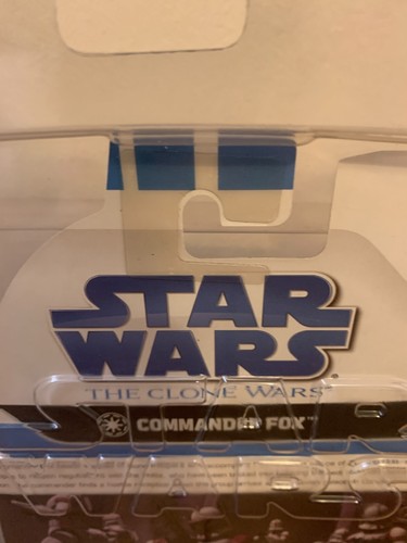 Star Wars Clone Wars P1 Clone Commander Fox Target Exclusive - Picture 4 of 5