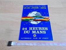 Sticker 24H Du Mans 1974 - Automobile Club Of WEST